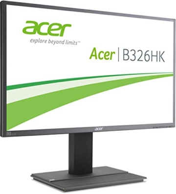 Acer B326HKAymjdpphz 81 cm (32 Zoll) Monitor (DVI, HDMI, USB Hub, UHD 3840 x 2160, Höhenverstellbar, EEK C) dunkelgrau - 2