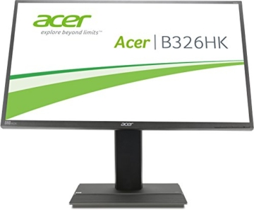 Acer B326HKAymjdpphz 81 cm (32 Zoll) Monitor (DVI, HDMI, USB Hub, UHD 3840 x 2160, Höhenverstellbar, EEK C) dunkelgrau - 4